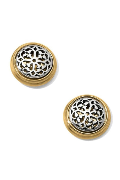 Ferrara Two Tone Post Earrings BJEWELRY Brighton Collectables 