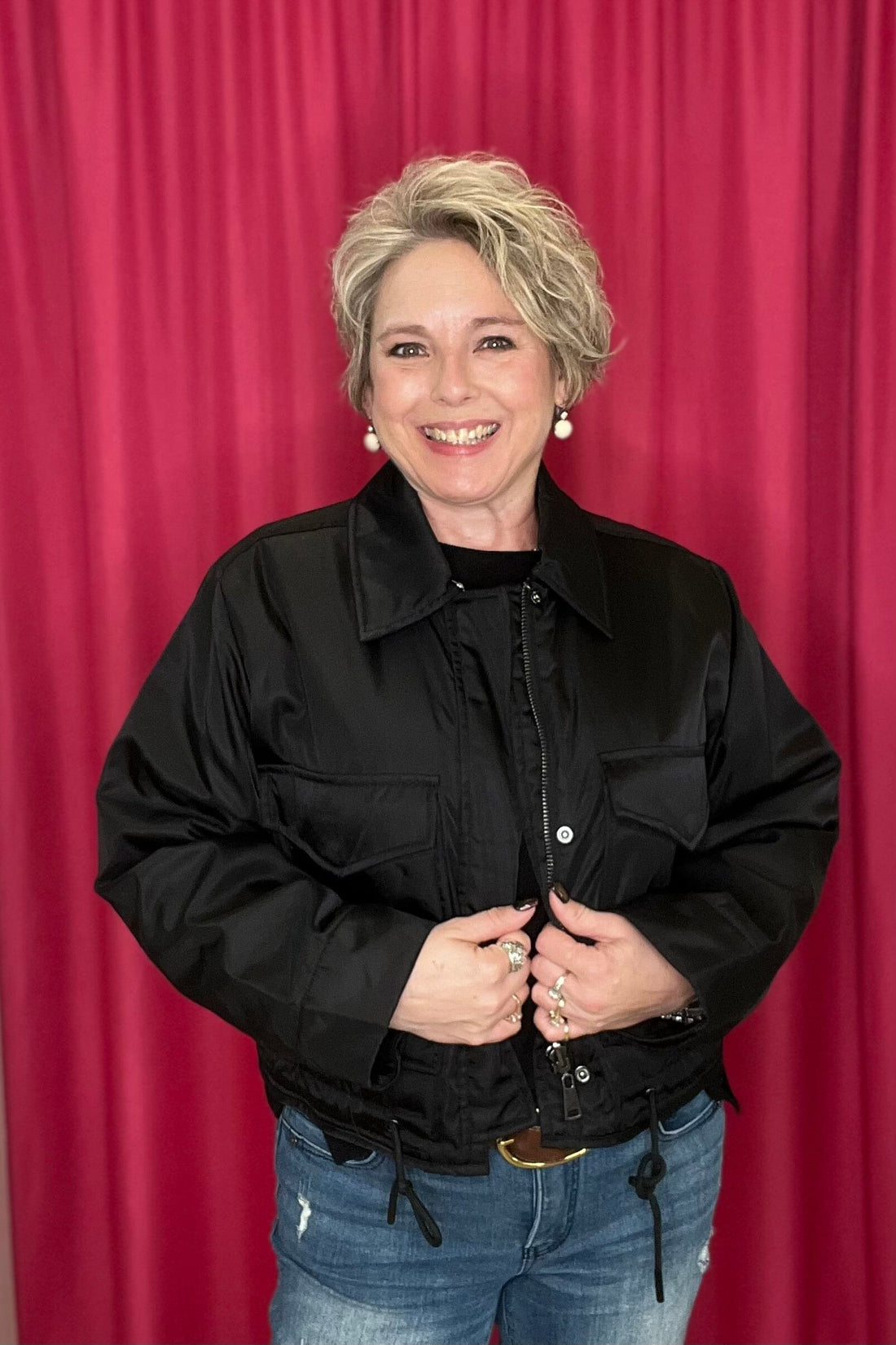 Long Sleeve Cropped Reversible Jacket JACKET DEMOCRACY