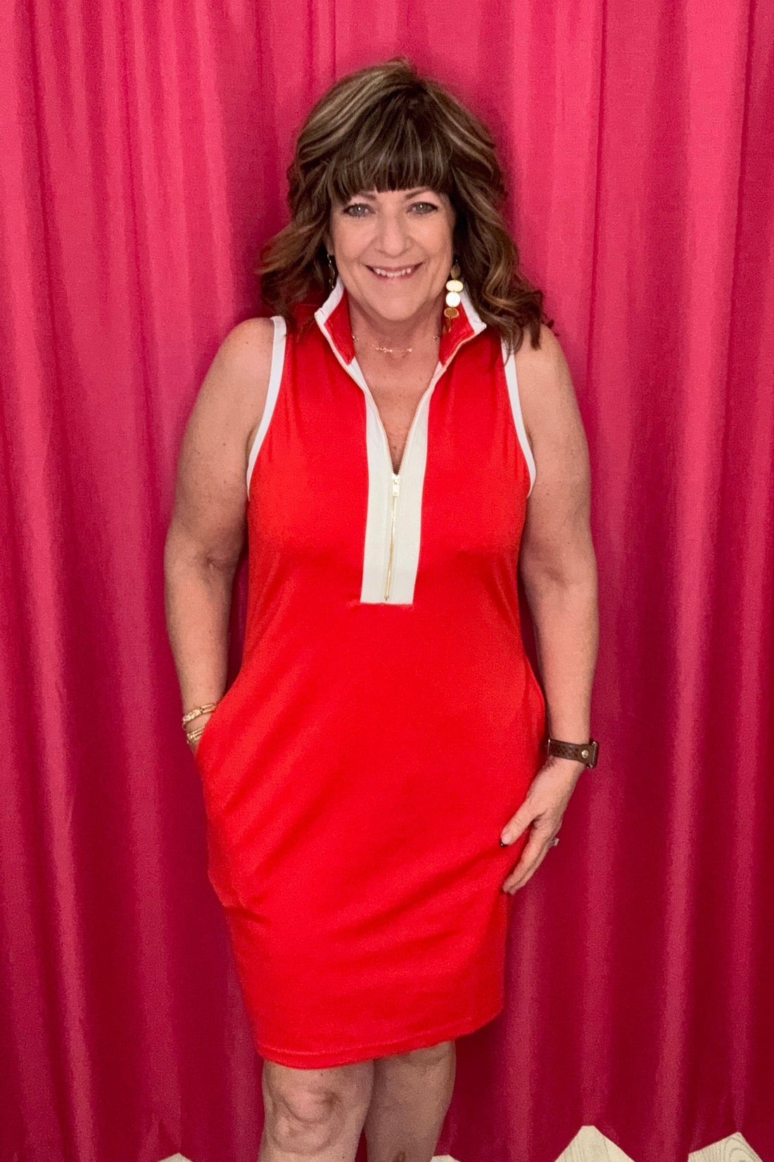 Everyday Zipper Dress DRESS JESS LEA RED S 