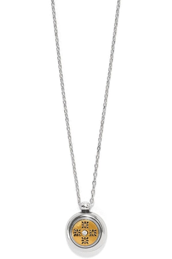 Mosaic Round Two Tone Mini Necklace BJEWELRY Brighton Collectables 