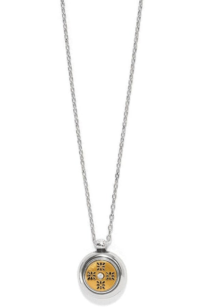 Mosaic Round Two Tone Mini Necklace BJEWELRY Brighton Collectables 