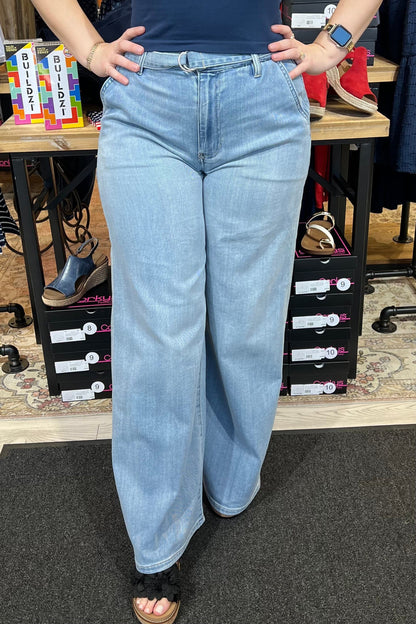 High Rise Super Stride w/Belt 32" Inseam JEANS LIVERPOOL 