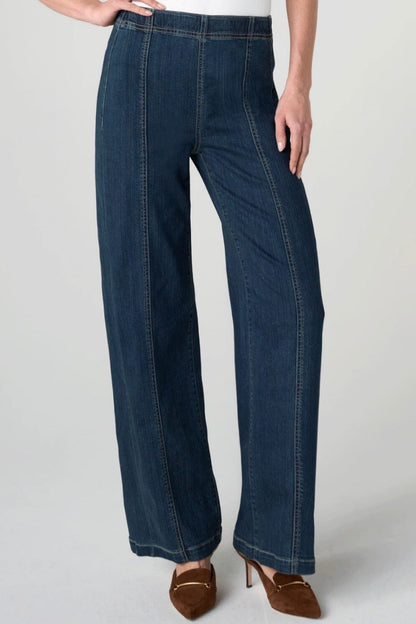 32" High Rise Wide Leg Seam Detail Jean JEANS:LPTRUNKFALL26 LIVERPOOL 