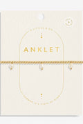 3 Pearl Gold-Tone Plated Anklet JEWELRY A LITTLES & CO 