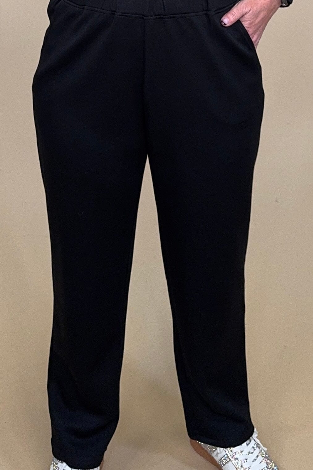 Soft Stream Black Pant BOTTOMS CREATION 
