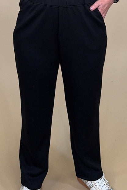Soft Stream Black Pant BOTTOMS CREATION 