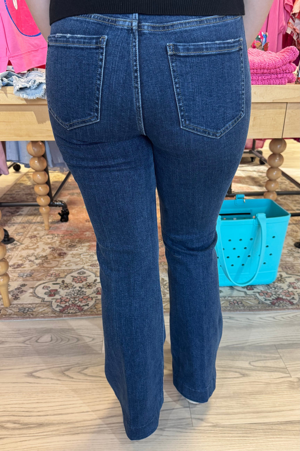 Hannah Flare w/Blocking Details JEANS LIVERPOOL 