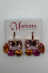 Mixed Stone Leverback Earrings in "Bougainvillea" BETTERBRANDJEWELRY Mariana 