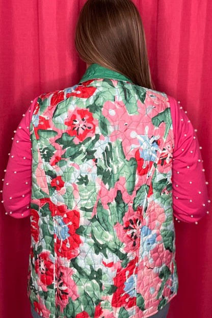 Reversible Printed Vest w/Pockets OUTFIT COMPLETER CREATION 