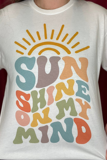 Sunshine On My Mind T-Shirt MISSY BASIC KNIT REBELROSE/ATTITUDETEES 