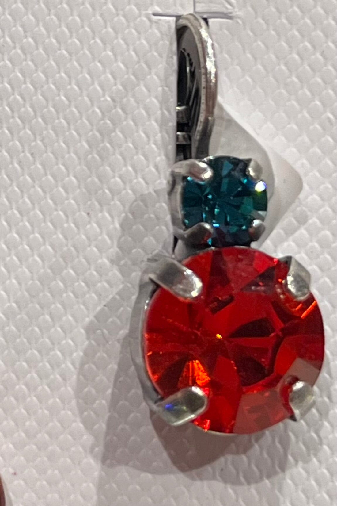 Large Double Stone Leverback Earrings in &quot;Kaleidoscope&quot; BETTERBRANDJEWELRY Mariana 