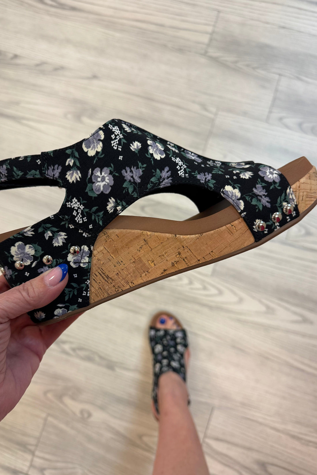Carley Black Floral Shoe SHOES CORKYS 