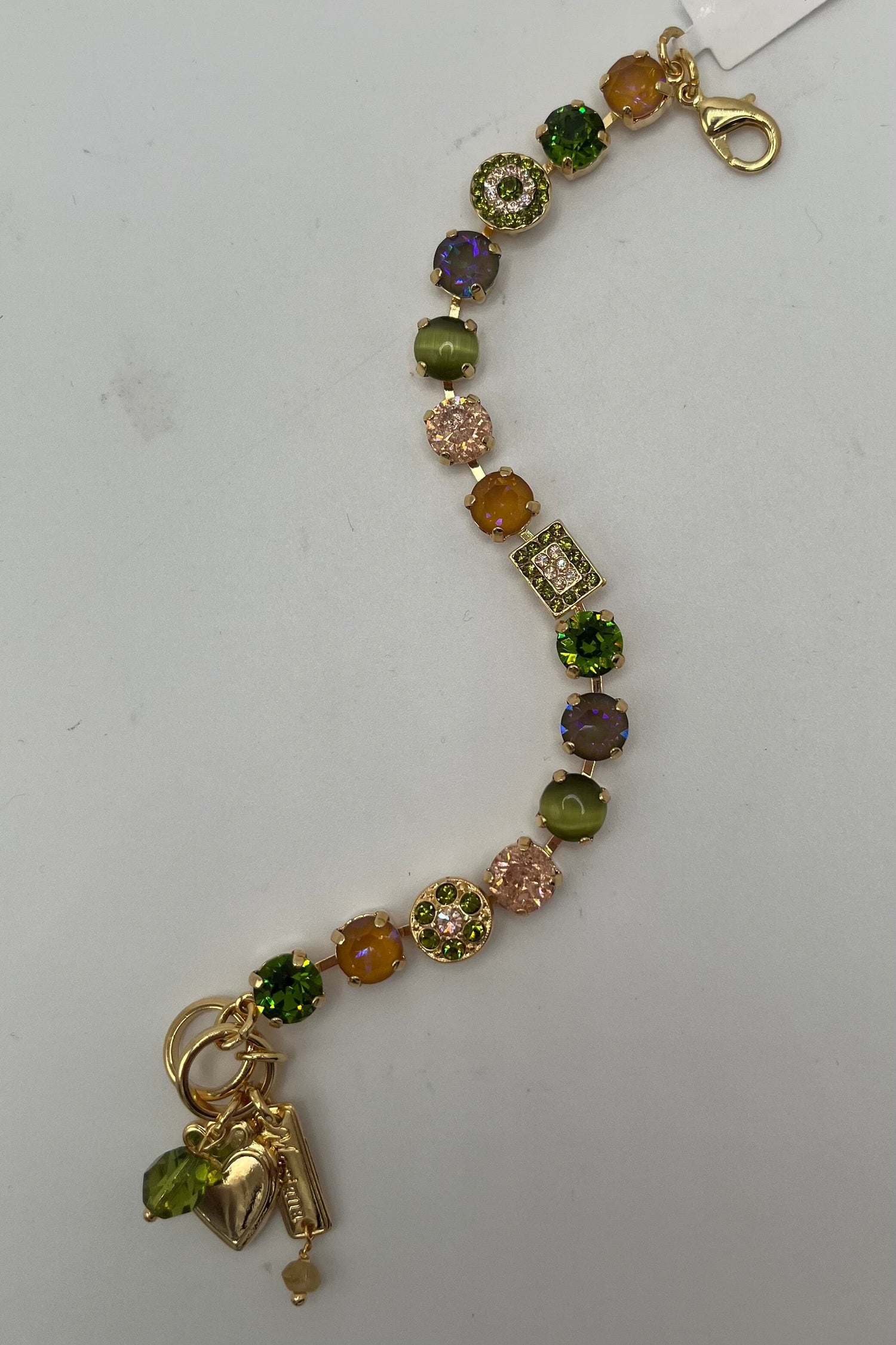 Medium Cluster and Pavé Bracelet in &quot;OLIVINE&quot; BETTERBRANDJEWELRY MICHALSMARIANA 