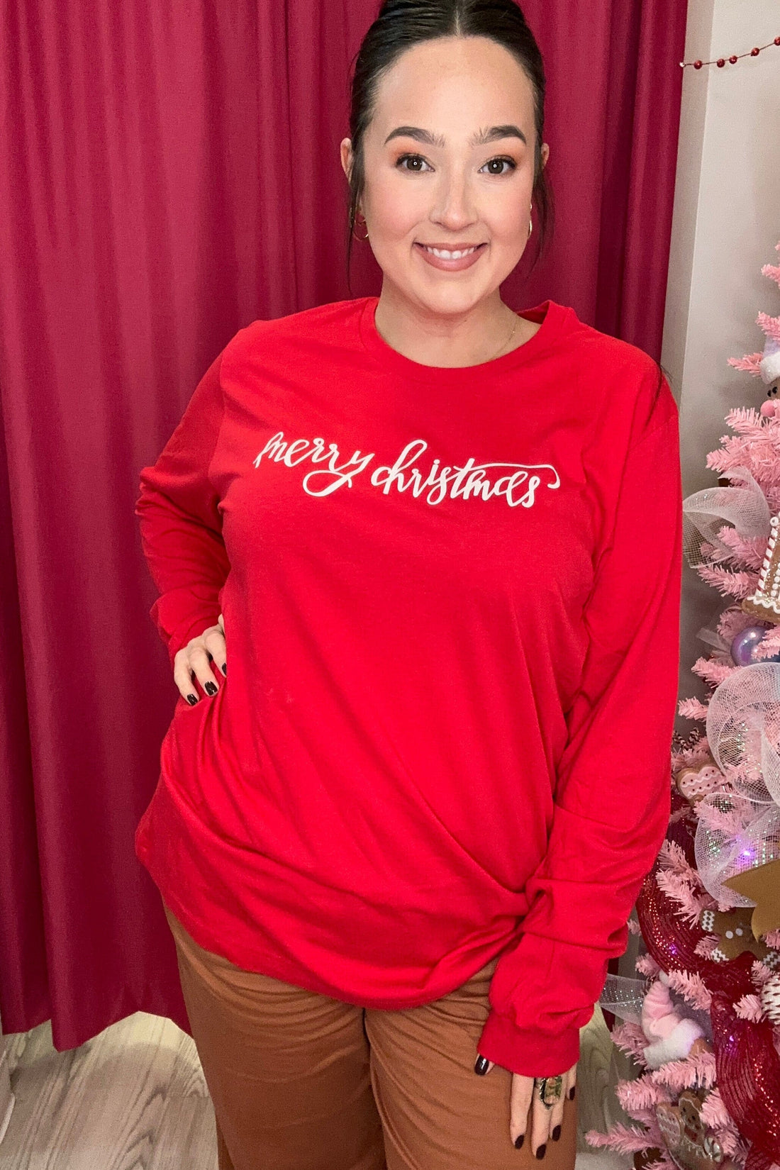 Most Wonderful Time of the Year T-Shirt MISSY BASIC KNIT SPIRITTOATEE 