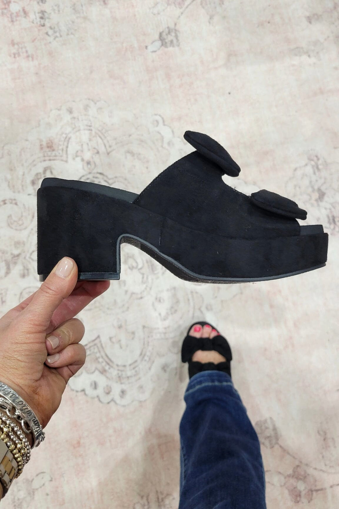 Put A Bow On It Black Shoe SHOES CORKYS 
