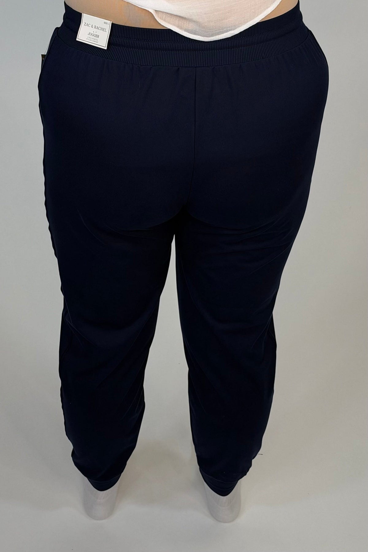 Pull On Jogger - Navy BOTTOMS ZAC & RACHEL 