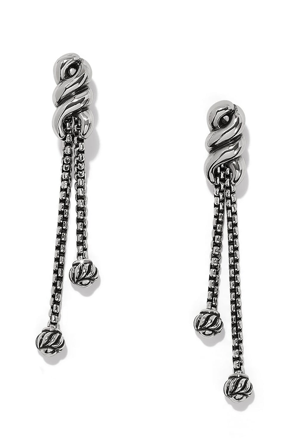 Interlok Twist Double Post Drop Earrings BJEWELRY Brighton Collectables