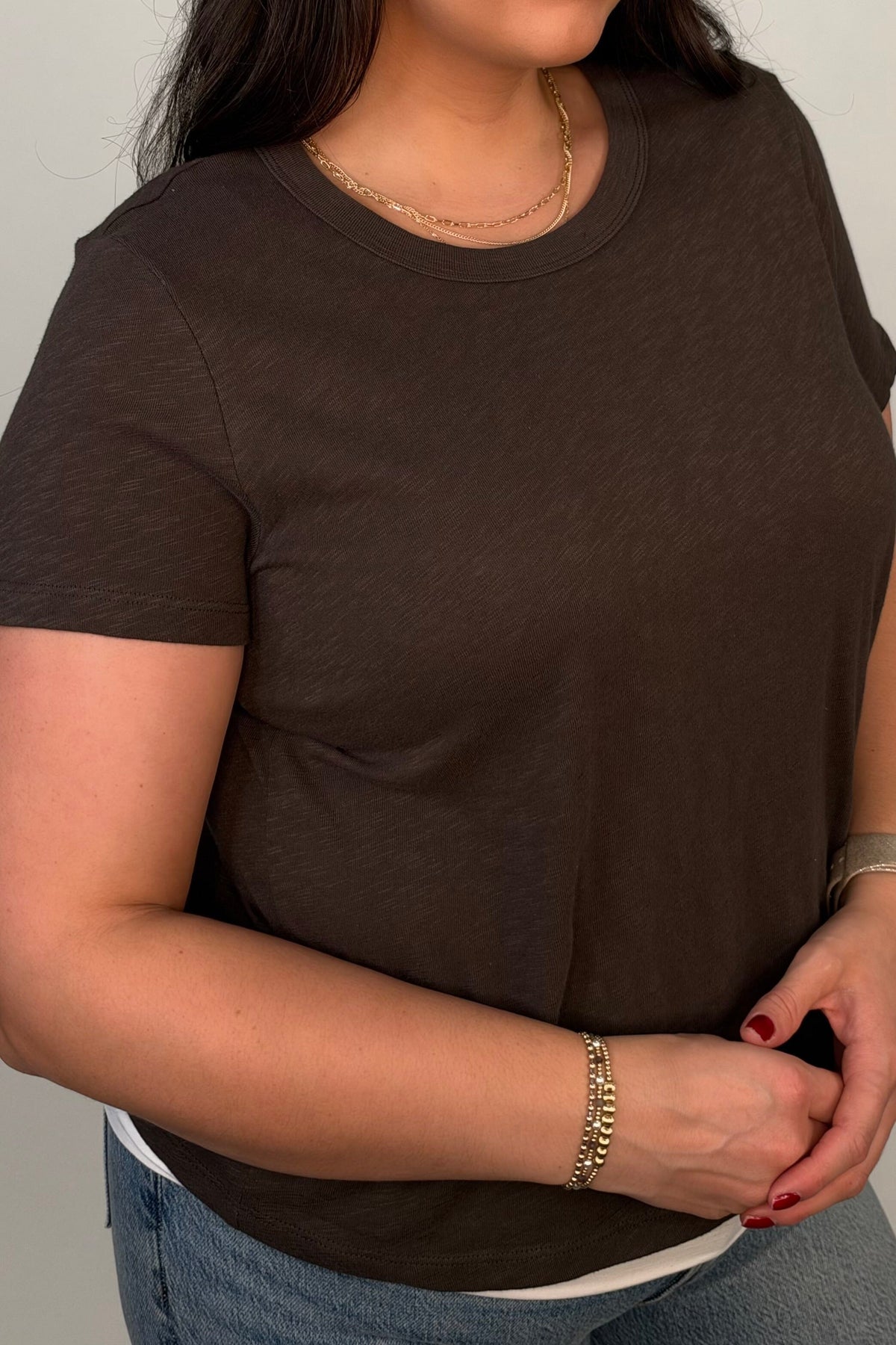 Foundation Slub Tee - Cocoa Bean MISSY BASIC KNIT:~~Unassigned~~ Z-SUPPLY 