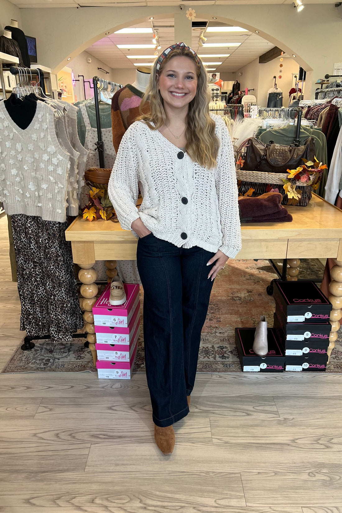 Trouser Wide Leg w/Seaming 32"Inseam JEANS LIVERPOOL