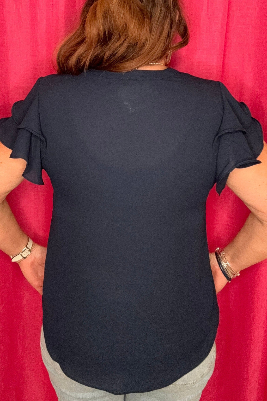 Short Ruffle Sleeve Top MISSY TOP SPECIAL ZAC & RACHEL 