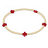Enewton Signature Cross Gold Pattern 2mm Bead Bracelet- Red JEWELRY ENEWTON 