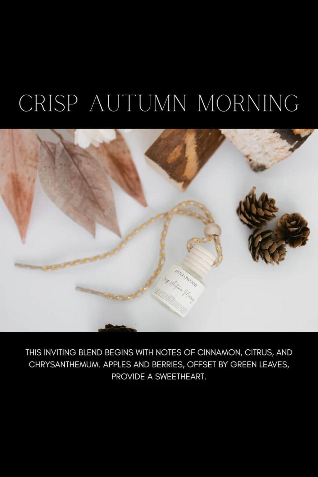 Car Diffuser Crisp Autumn Morning GIFT/OTHER HOLLOWOOD CANDLES 
