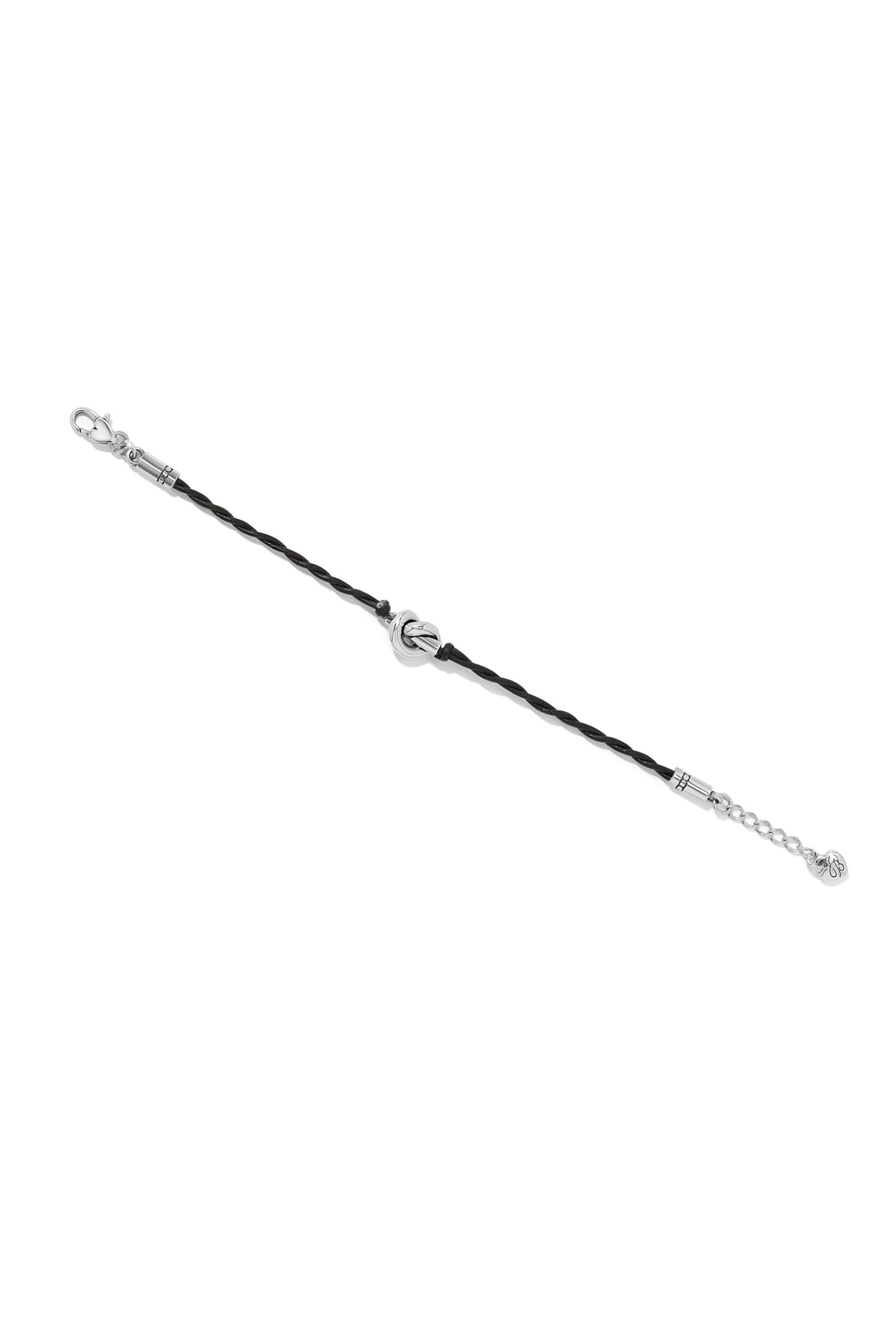 Interlok Single Knot Black Leather Bracelet BJEWELRY Brighton Collectables 