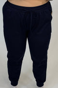 Pull On Jogger - Navy BOTTOMS ZAC & RACHEL 