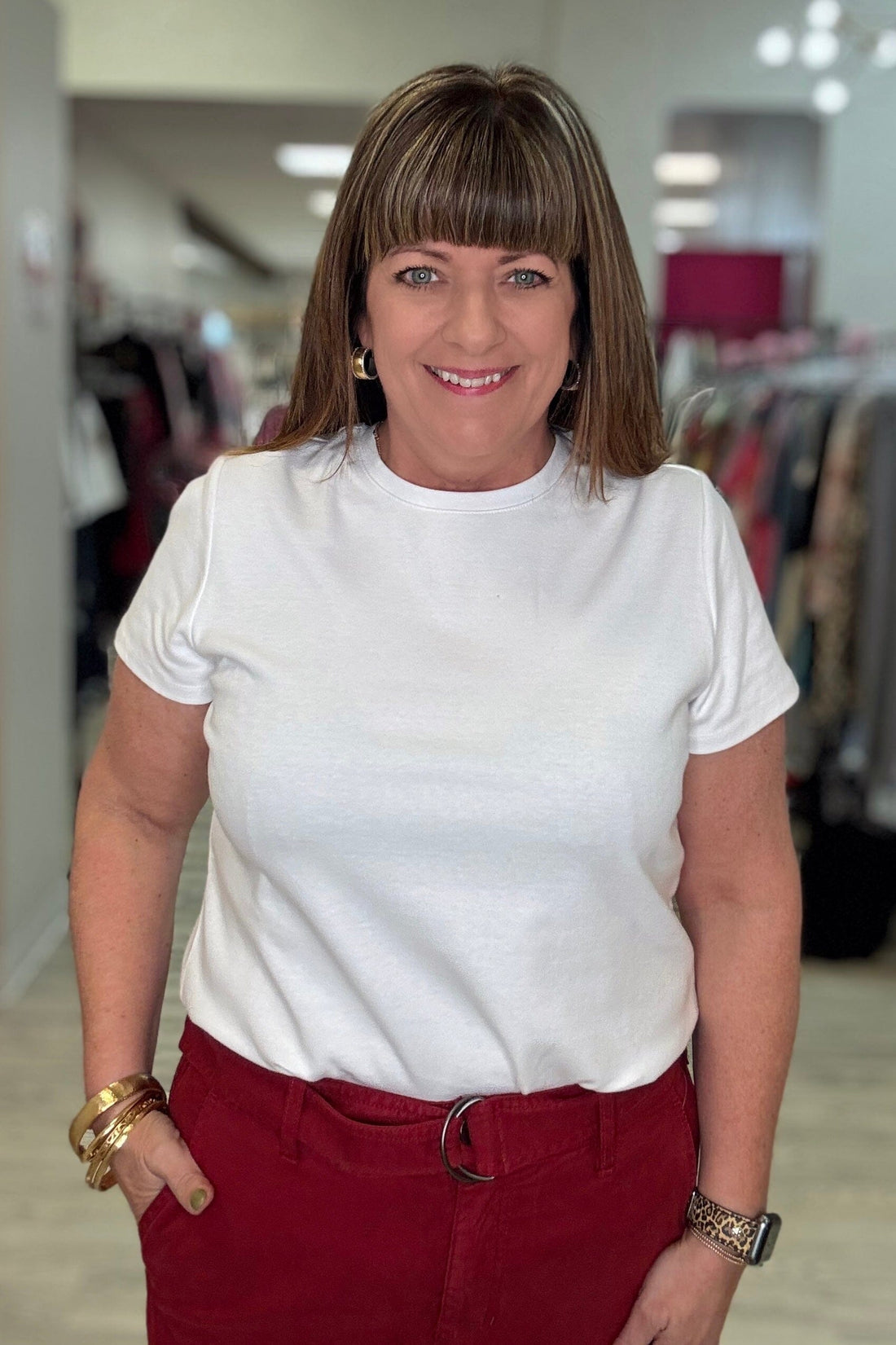 Short Sleeve Crew Neck Kint Tee MISSY BASIC KNIT LIVERPOOL 