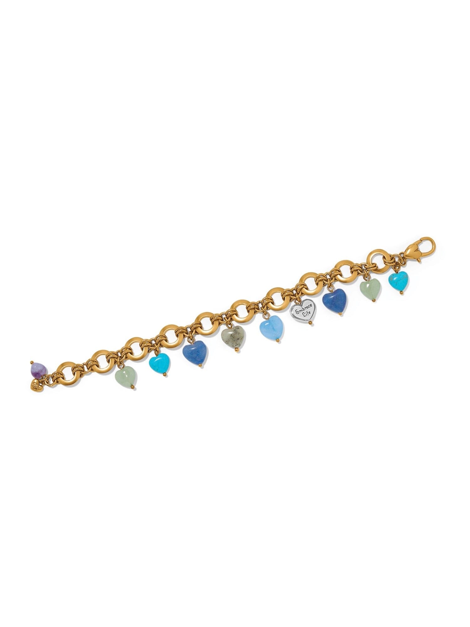 One Heart Multi Heart Bead Link Bracelet BJEWELRY:~~Unassigned~~ Brighton Collectables 