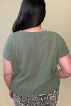 Slub Relaxed Crop Top JR TOP DRESSY ZENANA 