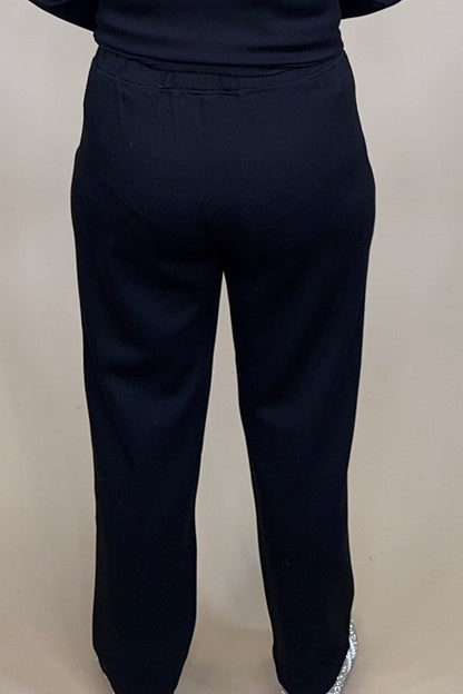 Soft Stream Black Pant BOTTOMS CREATION 