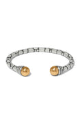 Pebble Link Two Tone Open Flex Cuff Bracelet BJEWELRY Brighton Collectables 