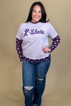 Kick Off Season Purple Mesh MISSY BASIC KNIT:~~Unassigned~~ STERLINGKREEK 