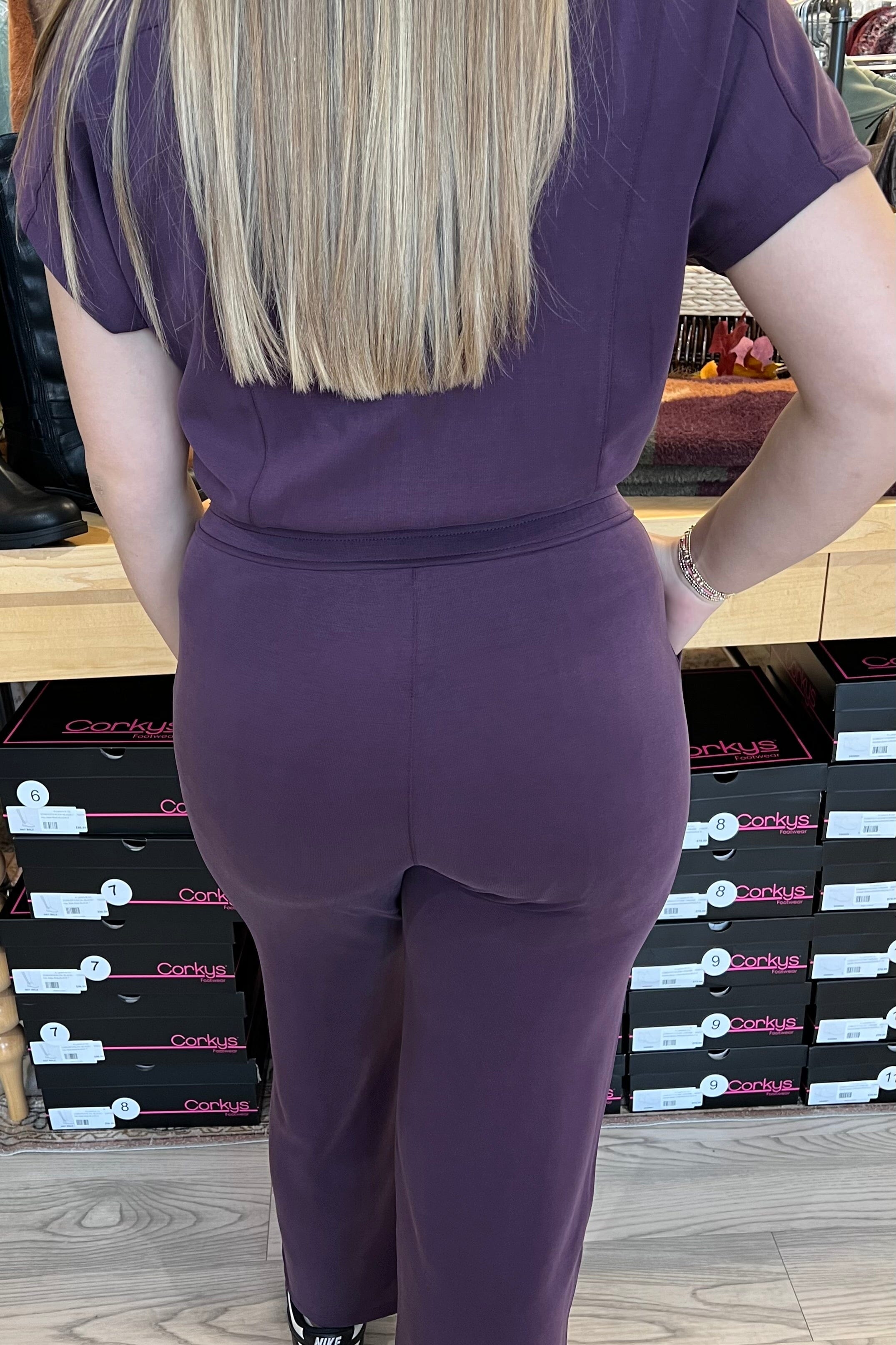 Short Sleeve Ultra Chic Sofie Soft Jumpsuit DRESS YELETE 