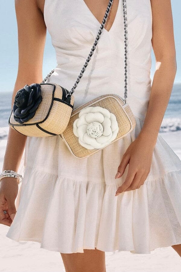 Rosie Straw Black Camera Bag BHANDBAGS Brighton Collectables 