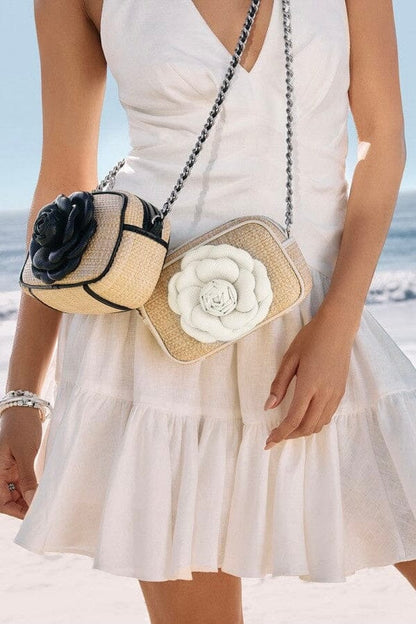 Rosie Straw Black Camera Bag BHANDBAGS Brighton Collectables 