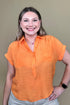Short Sleeve Top w/Collar & Pockets MISSY TOP SPECIAL ZAC & RACHEL 