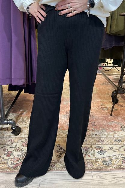 Pull On Wide Leg Sweater Pant BOTTOMS LIVERPOOL 