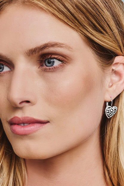 Contempo Heart Leverback Earrings BJEWELRY Brighton Collectables 