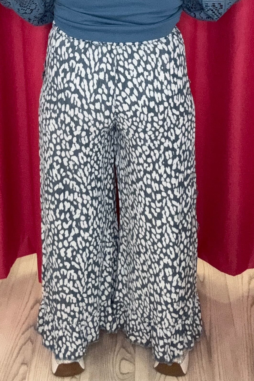 Pull On Pant w/Ruffle Fringe Detail BOTTOMS EASEL 