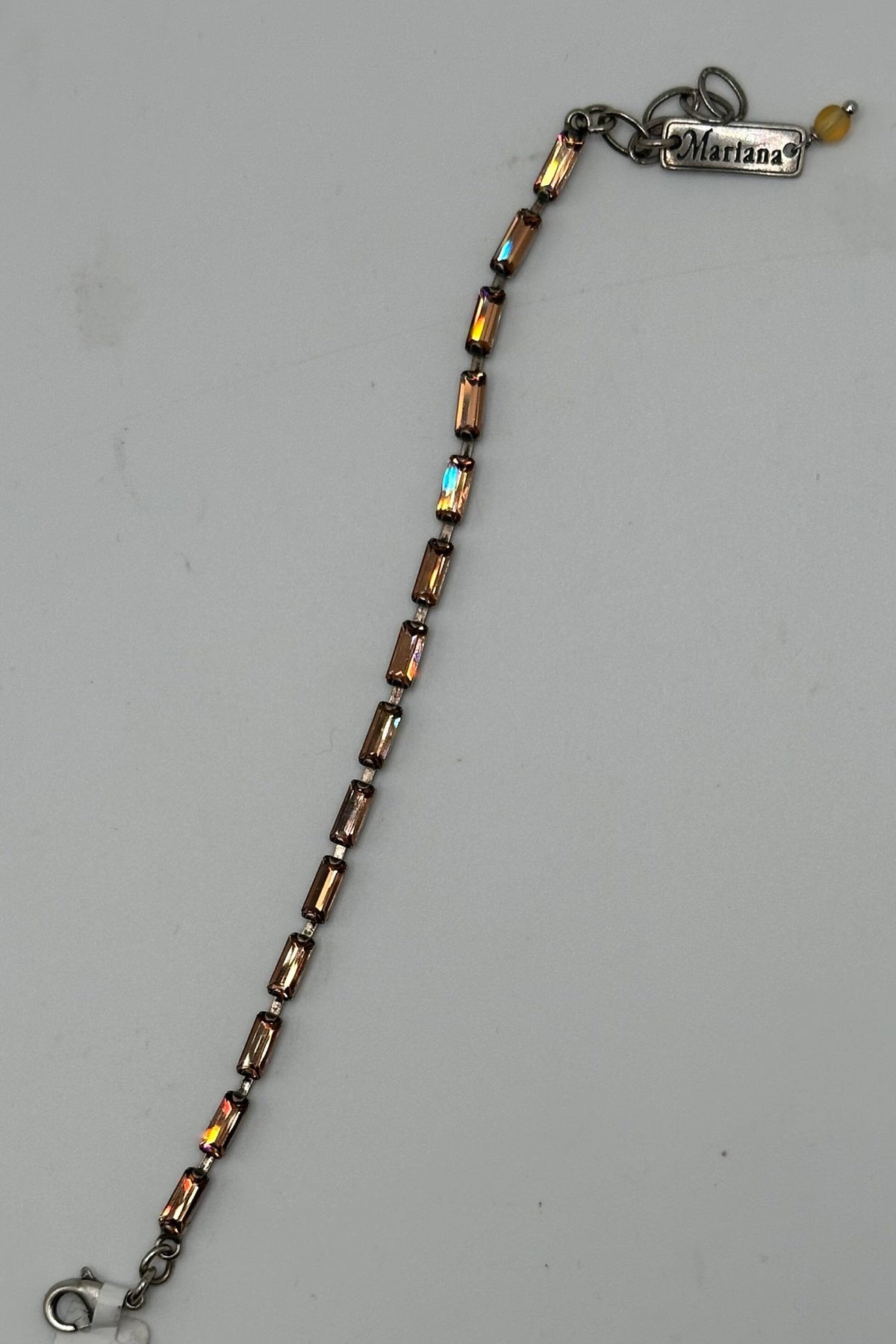 Baquette Bracelet in "Smoked Topaz" - Silver Plated BETTERBRANDJEWELRY MICHALSMARIANA 