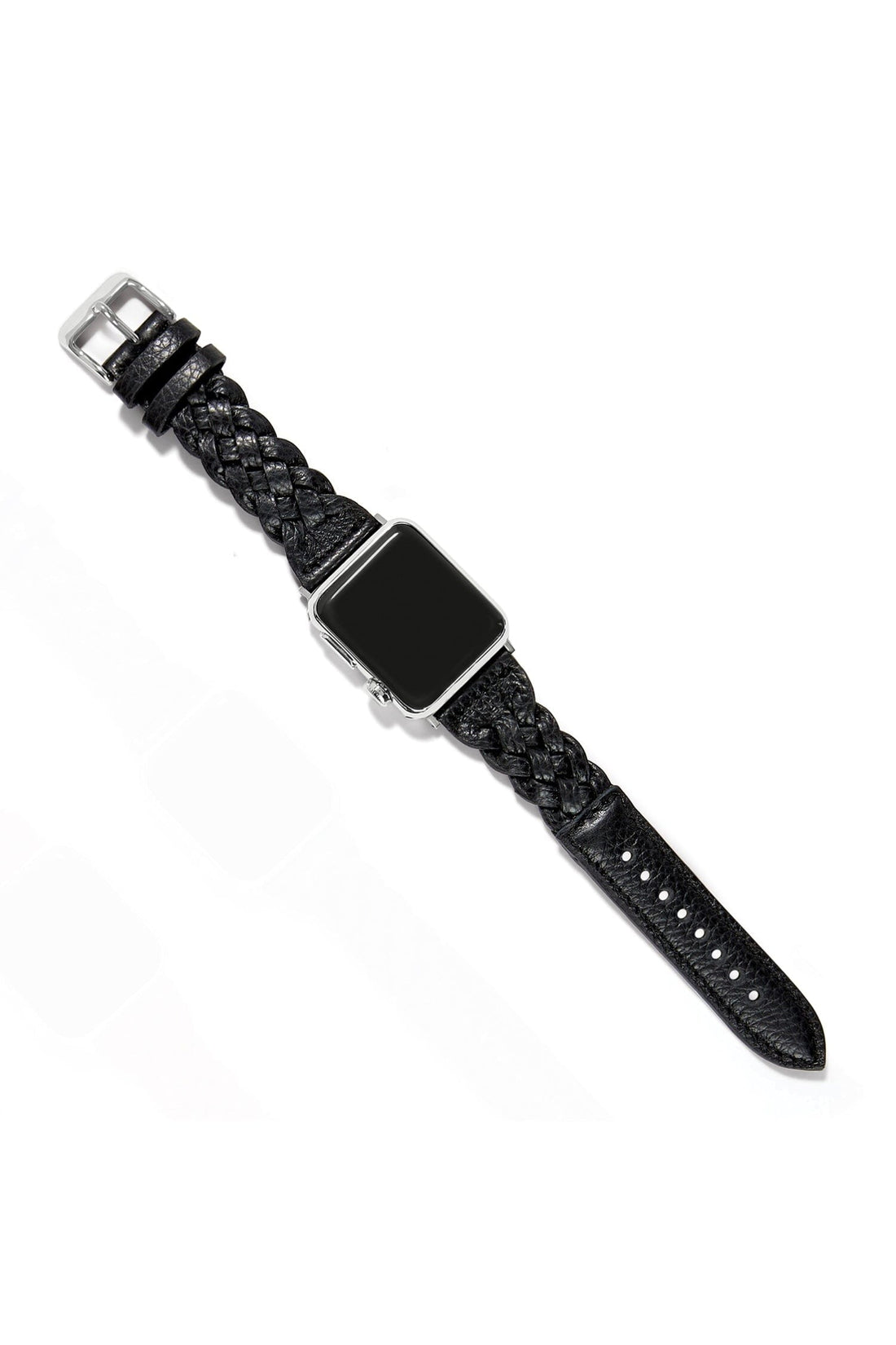 Black Sutton Braided Leather Apple Watch Band BWATCHES Brighton Collectables