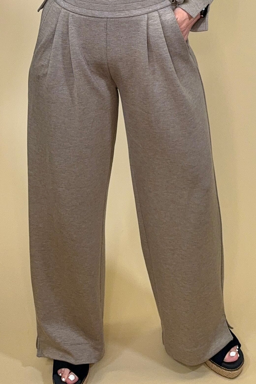 Pull On Pleated Wide Leg 30" Inseam BOTTOMS LIVERPOOL 