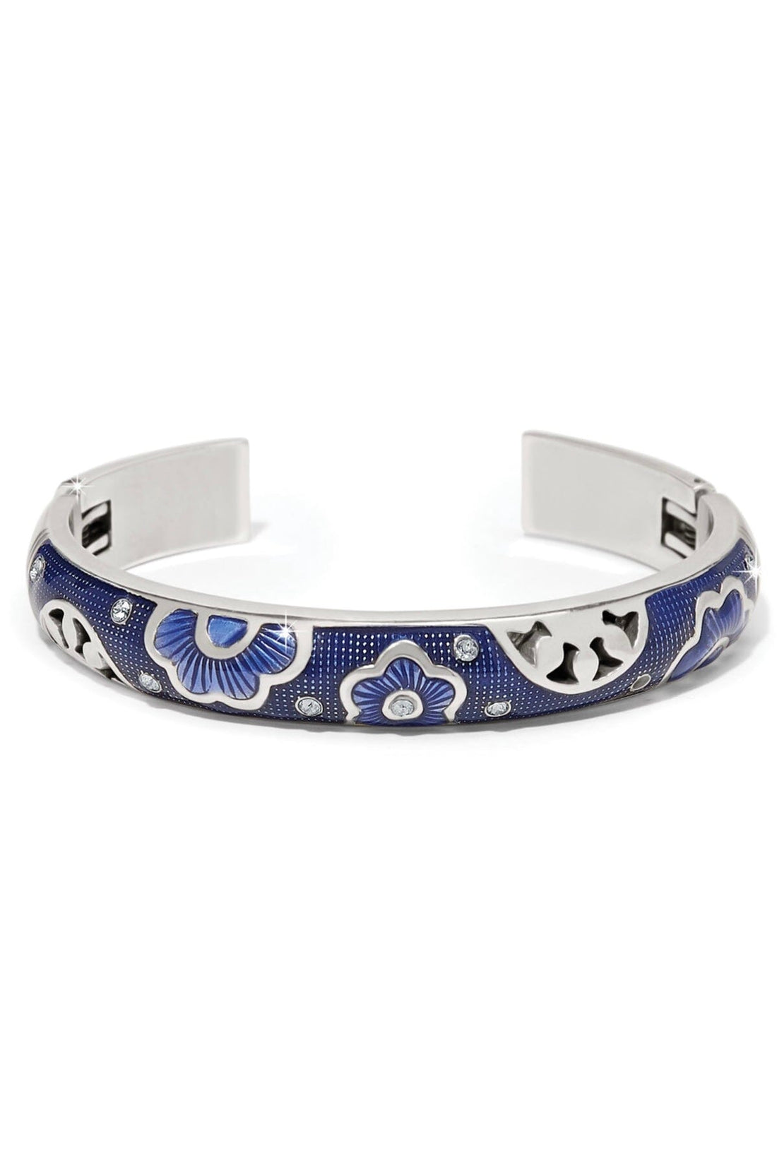 Flora Blue Double Hinge Bangle BJEWELRY LEEGIN-BRIGHTON 