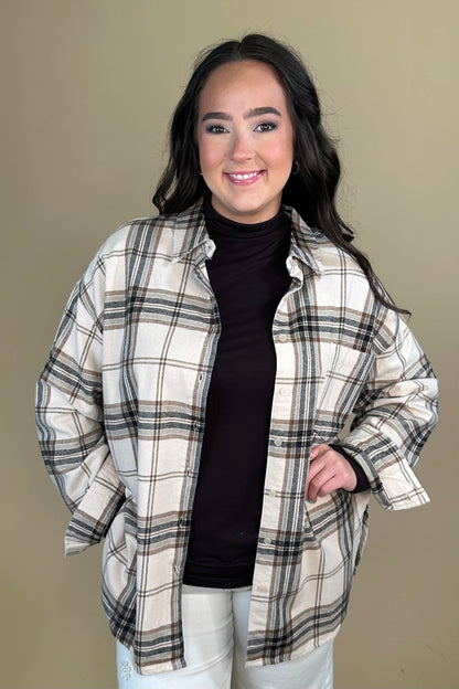 Plaid Button Down Long Sleeve Shirt GIFT/OTHER:~~Unassigned~~ BLUPEPPER 