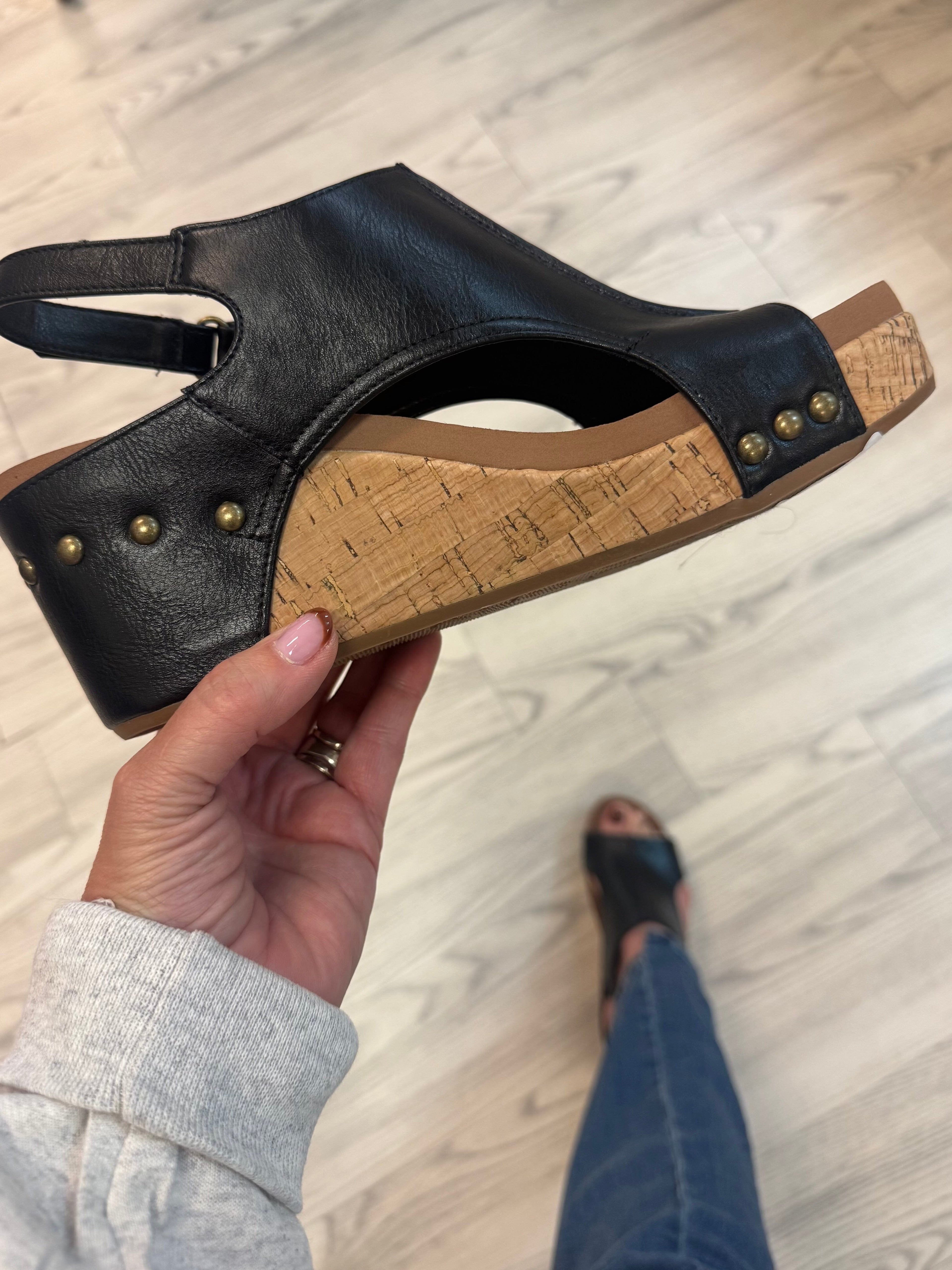 Carley Black SHOES CORKYS 