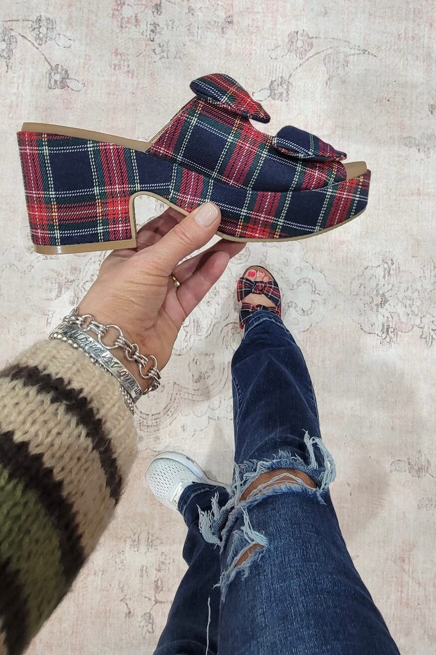 Put a Bow On It Plaid Shoe SHOES CORKYS 