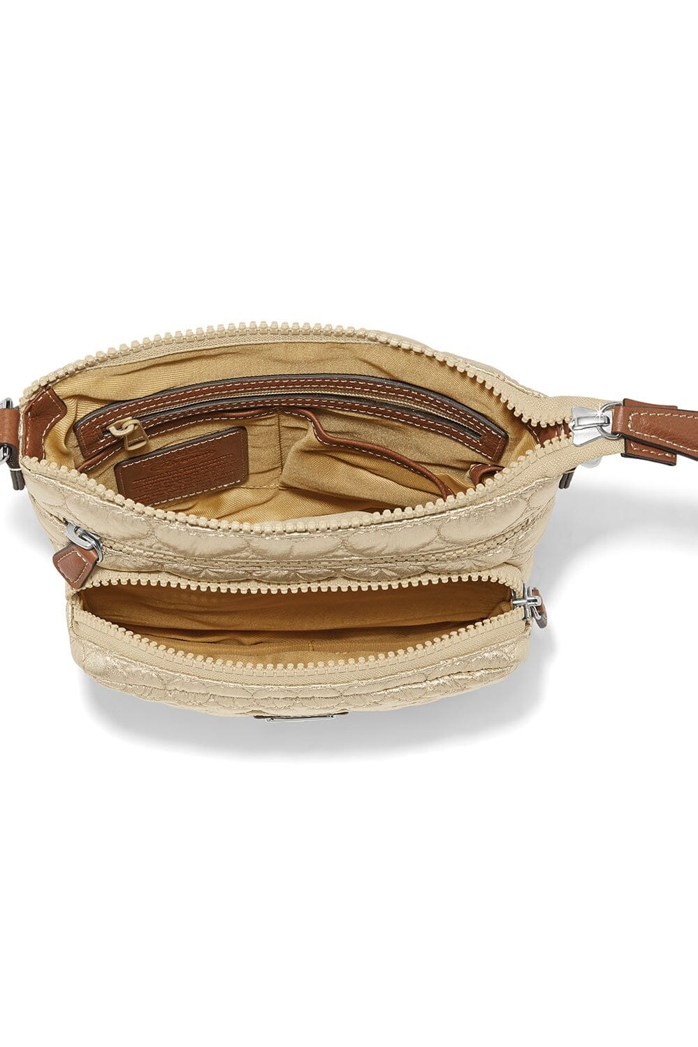 Gold Kallista Messenger Bag BHANDBAGS Brighton Collectables 
