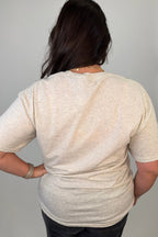 Cow Print Pumpkin Tee MISSY BASIC KNIT:~~Unassigned~~ 1/2PENNYBOU 